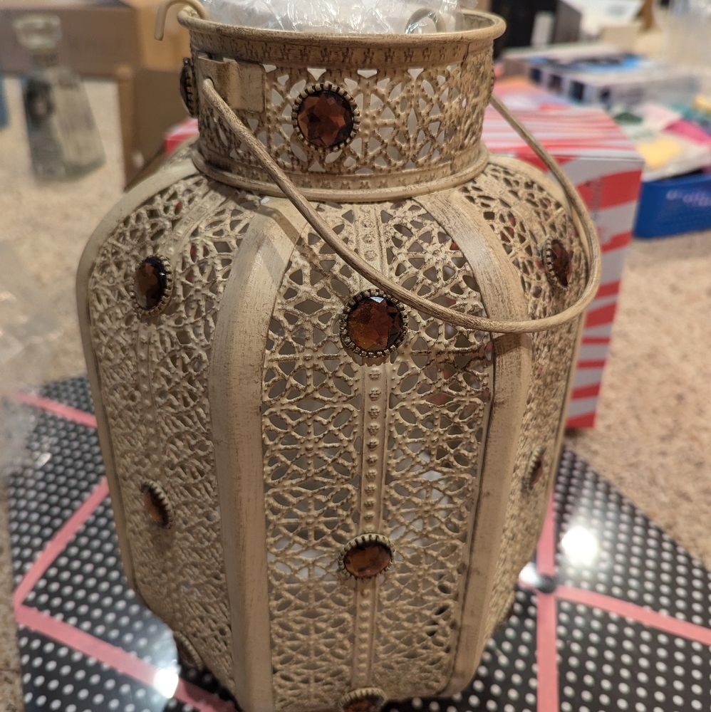 Pink Zebra Lantern